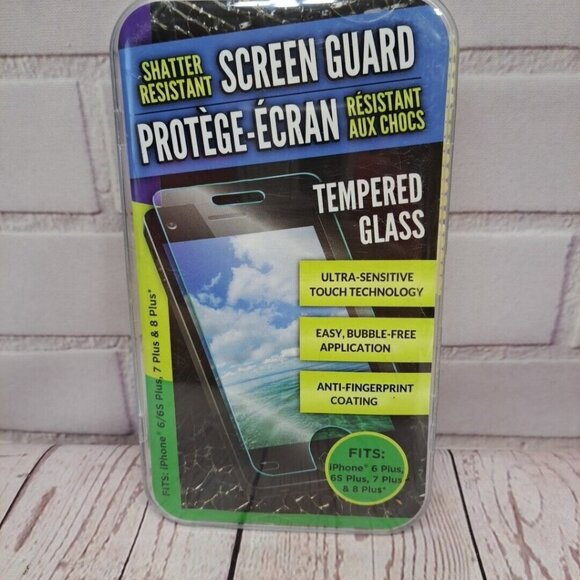 IPHONE 6+ /6s Plus/ 7 Plus / 8 plus Tempered Glass Screen Protector, FREE SHIP - Picture 1 of 7